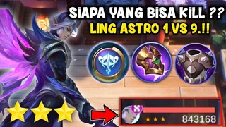 LING ASTRO 1 VS 9!! AUTO 840K DAMAGE!! MAGIC CHESS COMBO TERKUAT SEKARANG? WAJIB COBA