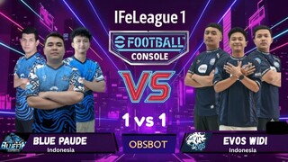 BLUE PAUDIE vs EVOS WIDI: Kemenangan Telak 3-1 di 1 vs 1 eFootball Console | IFeLeague 1