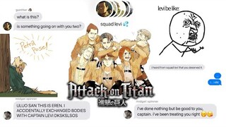 eren & levi exchange bodies pt. 2.5 | eren annoying levi ft. squad levi [aot]