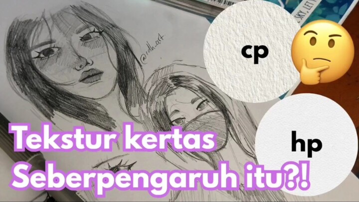 Tekstur kertas ternyata mempengaruhi ketebalan pensil?!