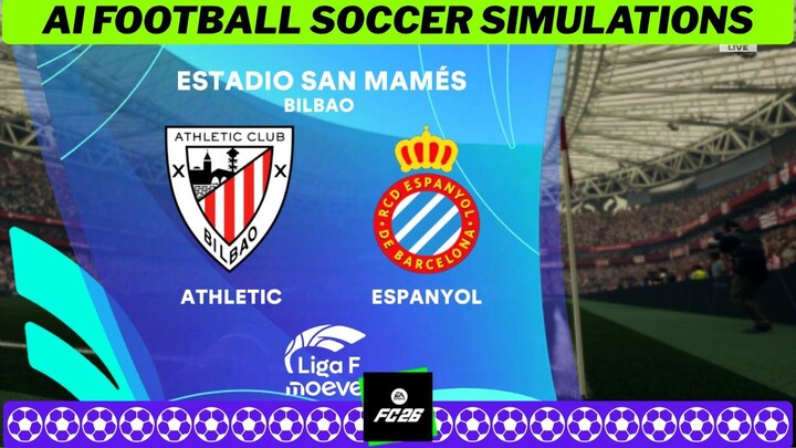Athletic Club Femenino vs RCD Espanyol Femení 🇪🇸 Liga F 2026 27 Matchday 3 ⚽ EA FC 26 Simulation