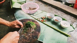 Ẩm Thực nhái nướng lá chuối kiểu tây bắc ..!