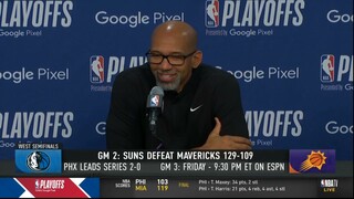 Monty Williams on NBA Playoffs West Semi: Suns def Mavericks 129-109 to take 2-0 lead