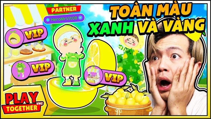 Mr Vịt 1 ngày Sống cùng MÀU XANH và VÀNG trong Play Together !!!