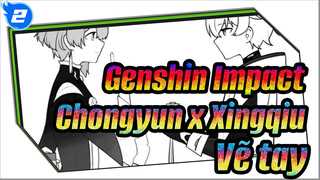 [Genshin Impact vẽ tay / Chongyun x Xingqiu] Ảnh lưu niệm_2