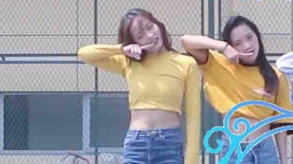 Four lemons happily received the sunny day in Shanghai and danced to MAMAMOO-gogobebe