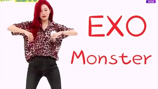 姜涩琪、银赫cover EXO《Monster》！舞蹈wave太绝了！