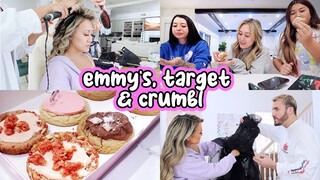 crumbl taste test, the emmy's + shooting with target