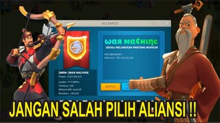 TIPS MEMILIH ALIANSI UNTUK PEMAIN BARU RISE OF KINGDOMS