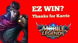 BASIC GAMING FOR THIS DAY - MOBILE LEGENDS - FT Karrie