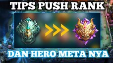 TIPS DAN HERO PUSH RANKED SAMPAI MYTHIC SEASON 30 MLBB