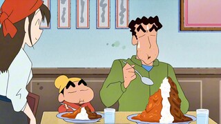 [Crayon Shin-chan] Makan nasi kari dalam porsi besar dengan saus lezat dan Anda tidak bisa berhenti 