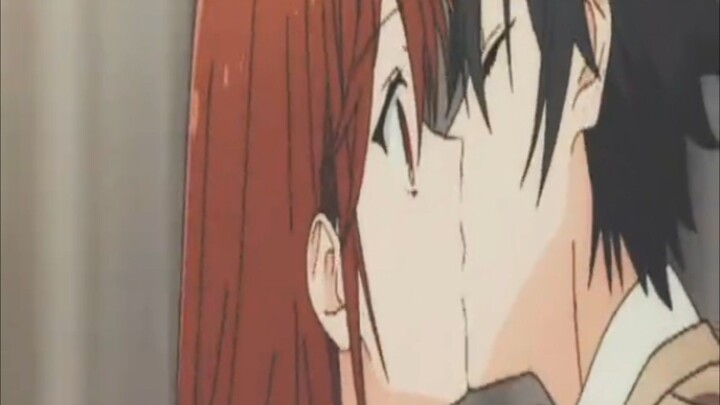 Anime kiss scene romatic