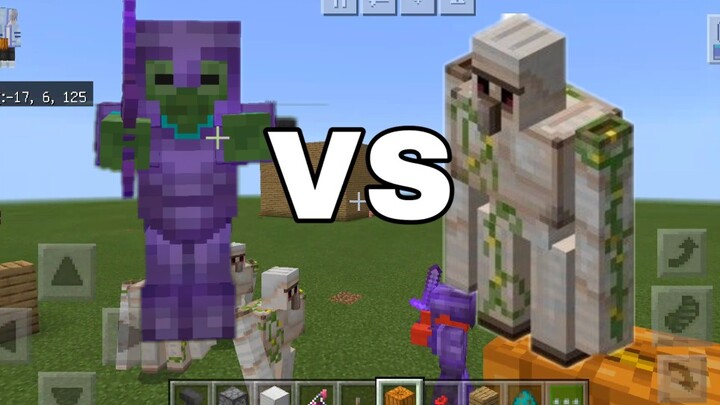 [Food]How Many Iron Golem Can a Super Alloy Zombie Defeat?|Minecraft