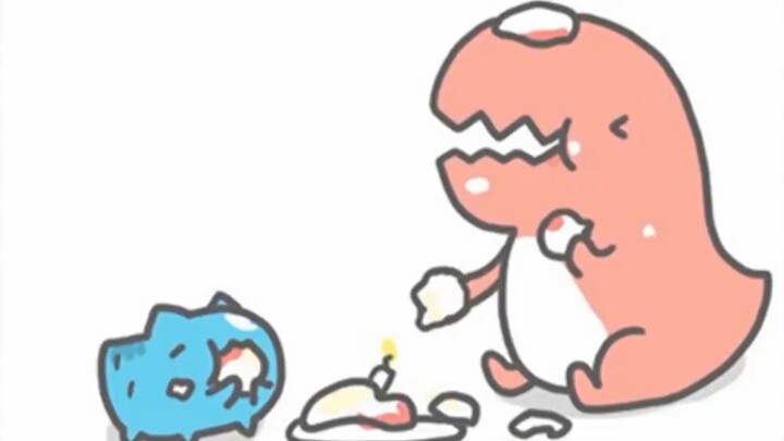 The little dinosaur is also an angel