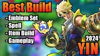 YIN BEST BUILD 2024 | TOP 1 GLOBAL YIN BUILD | YIN - MOBILE LEGENDS | MLBB