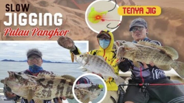 Tenya fishing 很杀，出海钓鱼遇到石斑鱼