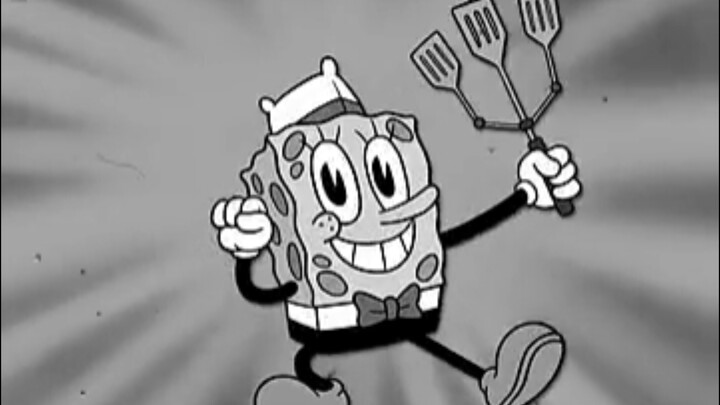 Versi kontras hitam putih SpongeBob