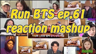 [BTS] Run BTS 달려라 방탄 ep.61｜reaction mashup