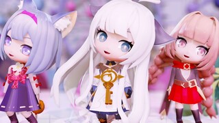 [Q version of Fantasy Book Creation MMD] Which of the five little cuties would you like to take home