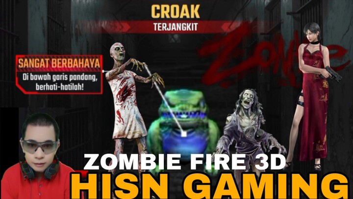 game zombie fire 3D,  zombie croak terjangkit