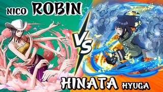 👉 Ngạ Quỷ Nico Robin vs Bạch Nhãn Hyuga Hinata #animedaichien | Onepiece vs Naruto