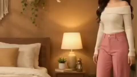 ✨ Pinterest-inspired aesthetic outfit for a cute and stylish everyday look!This trendy pink top & bl