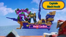 Metal Cardbot Captain Black Hook Pairate Ship It's Machina DisPlanet Teasure Hunt