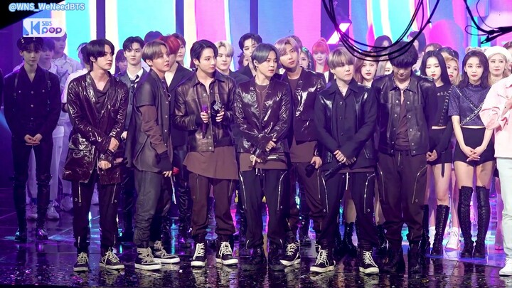 [คำบรรยายภาษาจีนของ WNS] 200301 [Encore CAM] BTS 'ON' Inkigayo No. 1 Encore Straight Shot (BTS 'ON' 