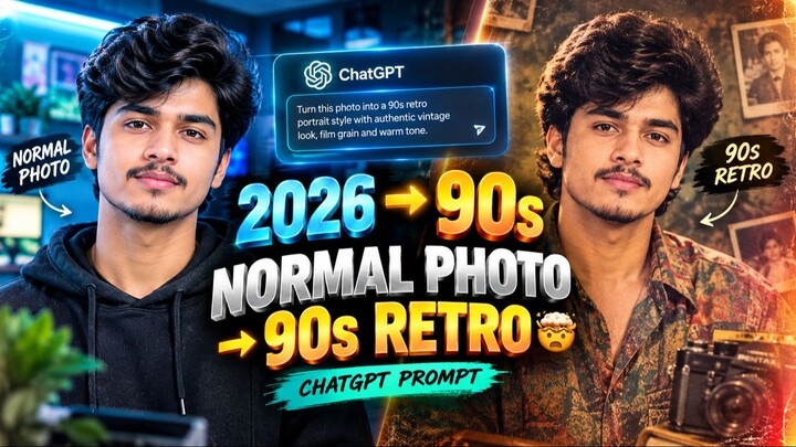 Viral Retro Photo Trend  | ChatGPT AI Photo Editing Trick