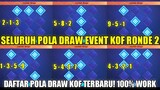 UPDATE! SELURUH POLA KOF BIBGO TERBARU RONDE 2 | DAFTAR POLA PATTERN DRAW EVENT KOF 2023