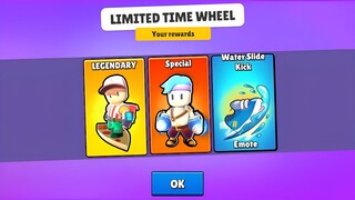 I got New Special Skin KAYO RAYO & New Special Emote WATER SLIDE KICK Stumble Guys New Special Skin