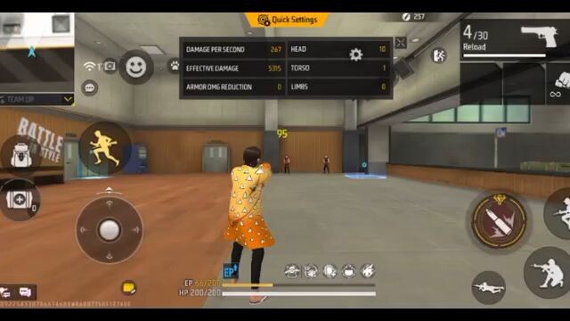 free fire head shot trick