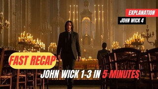 John Wick 1-3 Fast Recap in 5 Minutes