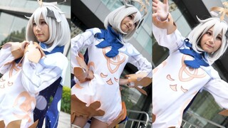 [4K] Genshin Impact thực phẩm khẩn cấp cosplay Paimon (Đó là Thỏ) Triển lãm Liying Man Quảng Châu