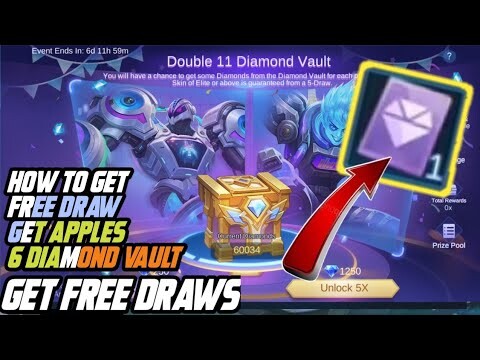 HOW TO GET 6 DIAMOND VAULT TO DRAW IN 11,11 EVENT MOBILE LEGENDS