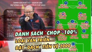 ĐTVN 25/5: Thầy Park CHỐT "1" Danh Sách trúng "NHIỀU" Mục tiêu... bất ngờ cái tên sn 2000