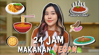 24 JAM MAKAN MAKANAN VEGAN! ADA BABI VEGAN?!