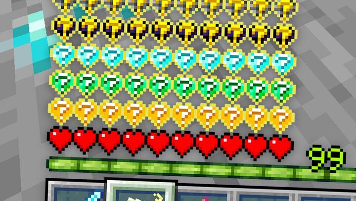 Minecraft, But There Are Lucky Hearts...