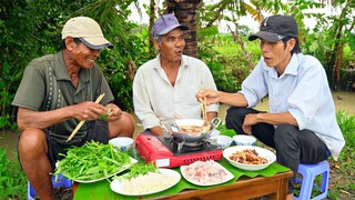 NHÀ HÀNG BỜ ĐÊ - LẨU CÁ HÚ - BAO TỬ HEO KHÌA NƯỚC DỪA || ÚT LỤC BÌNH