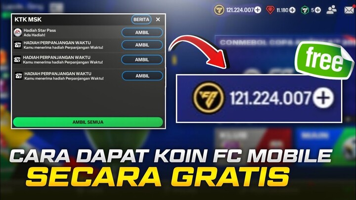 CARA DAPAT KOIN FC MOBILE SECARA GRATIS - Terbaru 2024 .