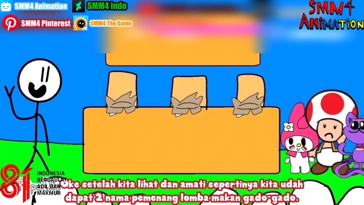 Lomba makan satu bungkus gado-gado