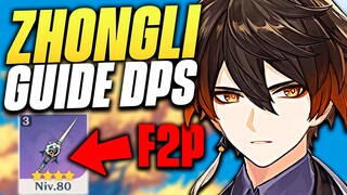 ZHONGLI, Dégâts si Décevants ? GUIDE : MAIN DPS (Donjons et PROFONDEURS 12) - Genshin Impact