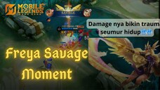 Aku sendiri sampe heran kenapa damage nya sesakit ini 🗿 | Freya Savege moment