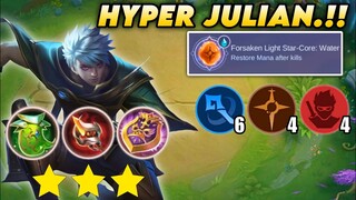 HYPER JULIAN 3 STAR.!! DAMAGE BURST.!! MAGIC CHESS MOBILE LEGENDS