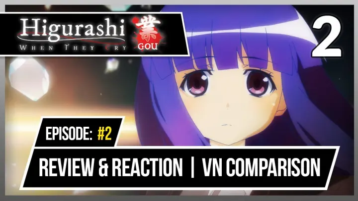 Higurashi Gou: Episode 2 | Review, Reaction & VN Comparison! - This isn't a Remake?!