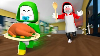 THANKSGIVING Day With Baby Mikey | Maizen Roblox | ROBLOX Brookhaven 🏡RP - FUNNY MOMENTS
