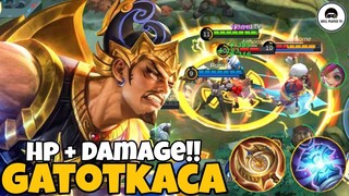 HP + Damage Build - Top Global Gatotkaca Gameplay ~ MLBB