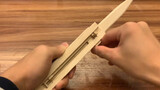 "Tutorial" cara membuat pisau lompat lurus dengan stik es krim (ini harus lompat lurus yang paling m