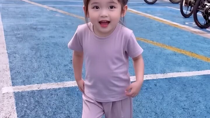 Cute baby dancing